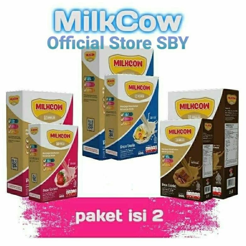

Promo [Paket Isi 2 = 1Kg] Milkcow Susu Penggemuk Badan Anak Dan Dewasa 500Gram X 2 = 1000Gram Hig Quality