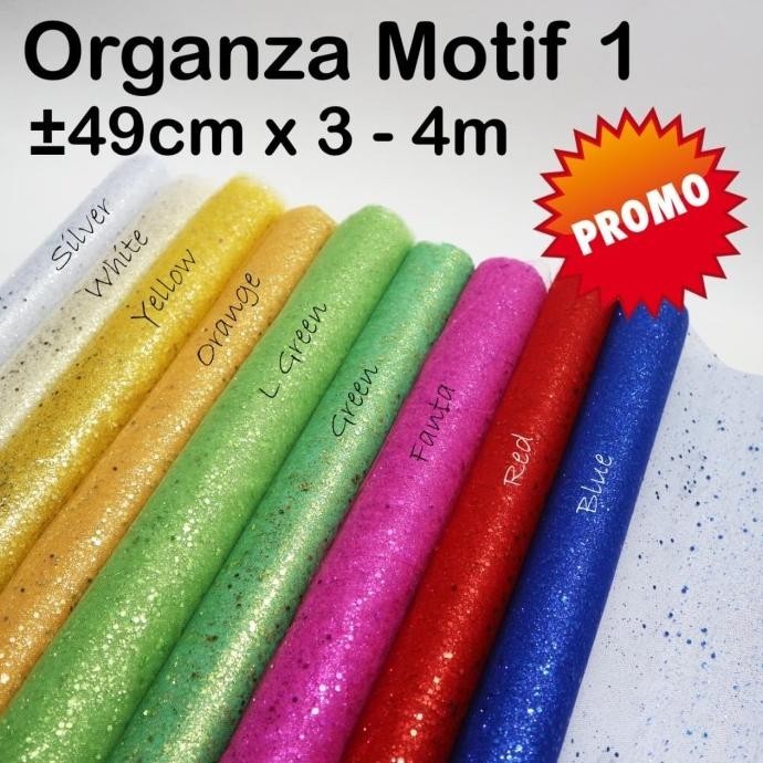 

Organza Motif 1 -Net -Wrapping -promo -Barang Florist -