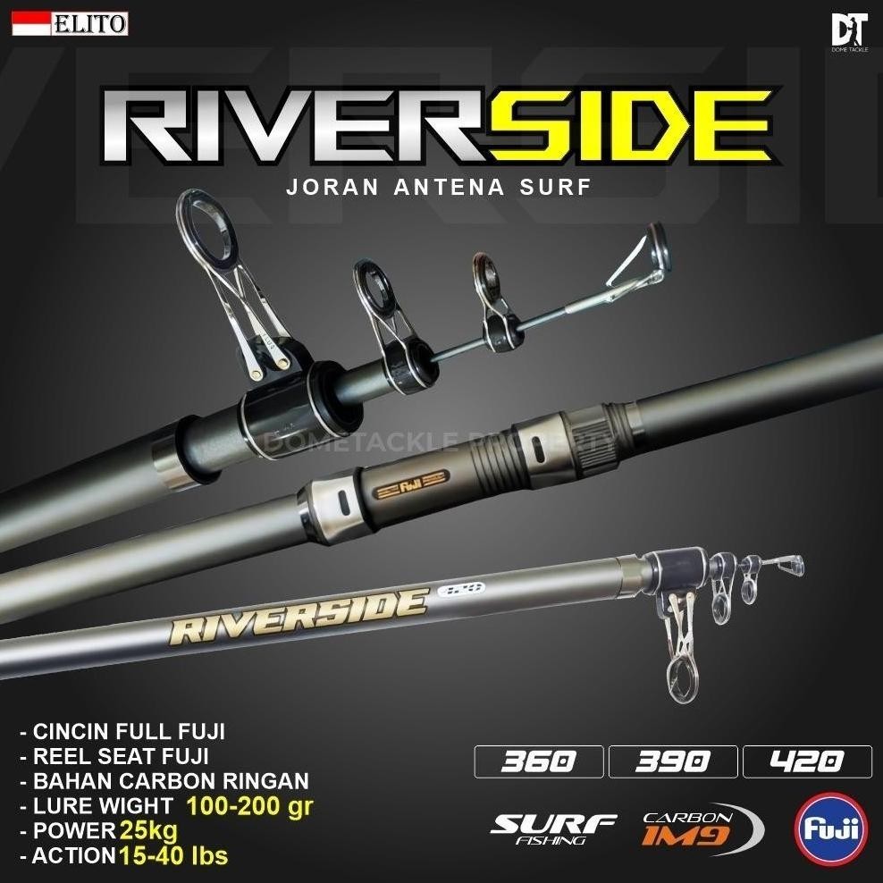 LO - Joran Pancing Surf Riverside Elito Size 360 390 420 Ring Guide Fuji Joran Pasiran Joran Antena 