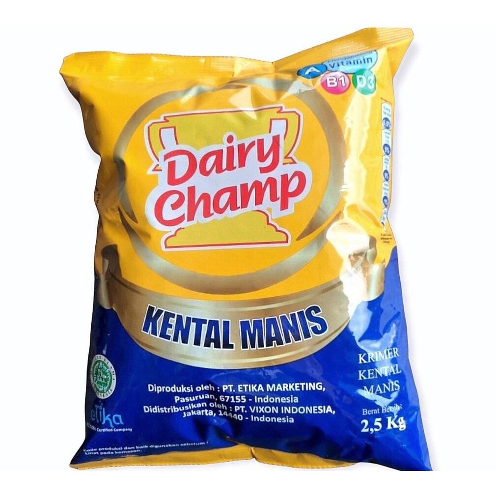 

Promo Dairy Champ Susu Kental Manis 2,5Kg 8.8
