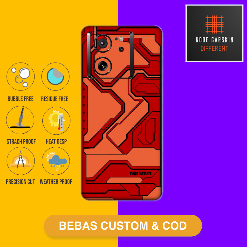 Garskin Skin Premium Xiaomi 13T Fullbody atau Backonly - Cyber Ultimate Colors Kode - 3o18