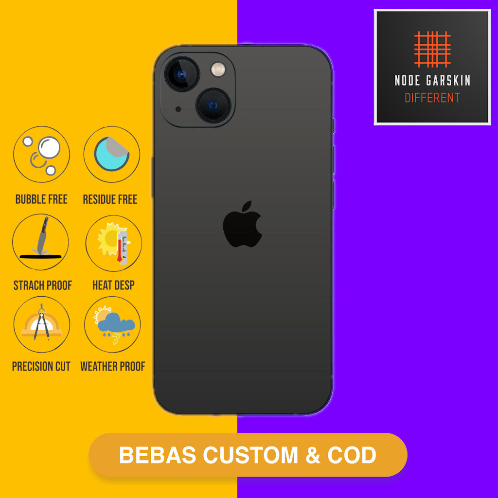 Garskin Skin Iphone 13 Reguler Fullbody atau Backonly - titanium series Kode - 6dhg