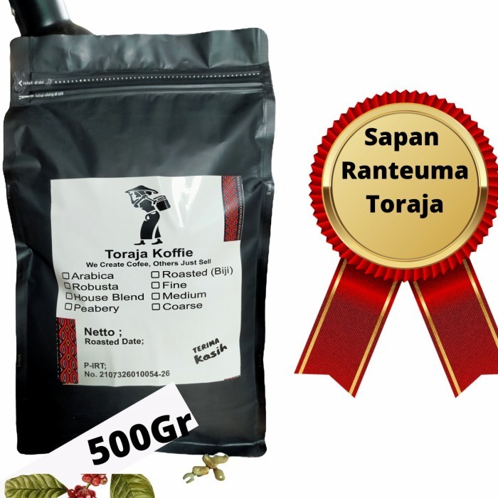 

Secrenada - Kopi Bubuk/Roastedbean Arabica Sapan Grade 1/500 Gr