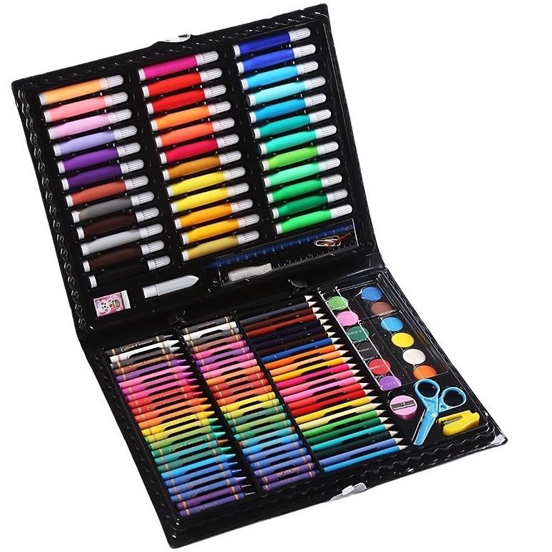 

dvc-78 EA Art Full Set 150Pcs Krayon Mewarnai Anak Pensil Warna Perlengkapan Mewarnai Lukis/Bright Crown Pensil Warna Crayon Set Isi 105 PCS/ Crayon set Macam Warna Cocok Menggambar Mewarnai Terlaris