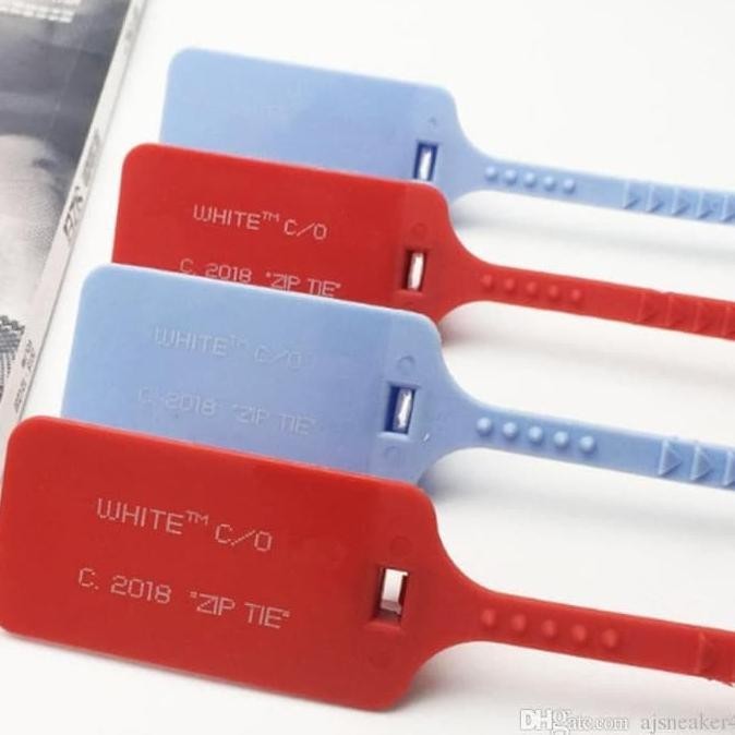 

ZAI-2530 OFF WHITE JORDAN ZIP TIE REPLACEMENT TAG LABEL VIRGIL ABLOH CABLE TIES Original