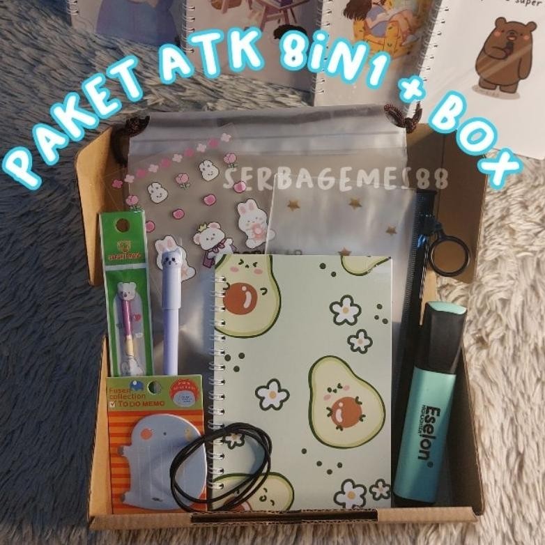 

fth-56 serbagemes88 - (PART 3) PAKET ALAT TULIS 8IN1 / STATIONERY SET FANCY / ALAT TULIS SET Premium