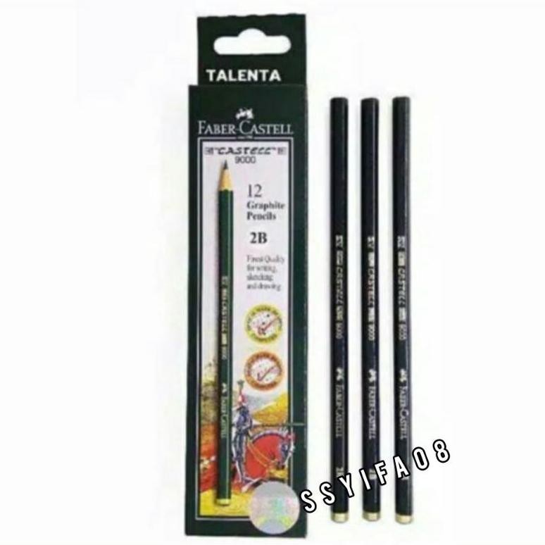 

tru-63 PENSIL FABER CASTELL 2B ---1 PAK (per 1pak isi 12pcs) Original