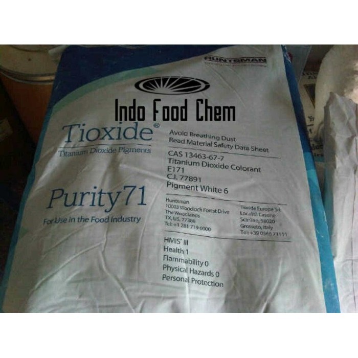 

Terlaris Titanium Dioxide "Huntsman" Food Grade, Pemutih makanan SALE