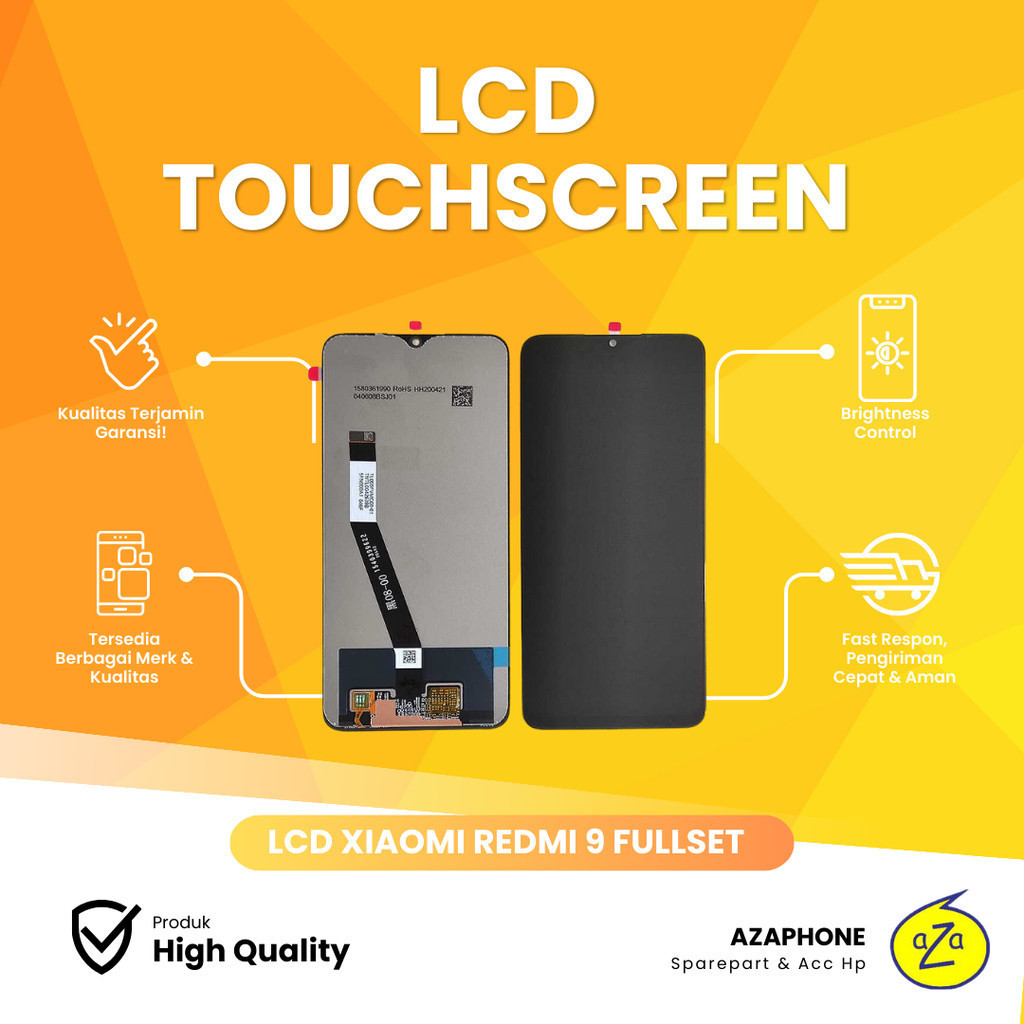 LCD XIAOMI REDMI 9 / LCD REDMI 9 BLACK FULLSET