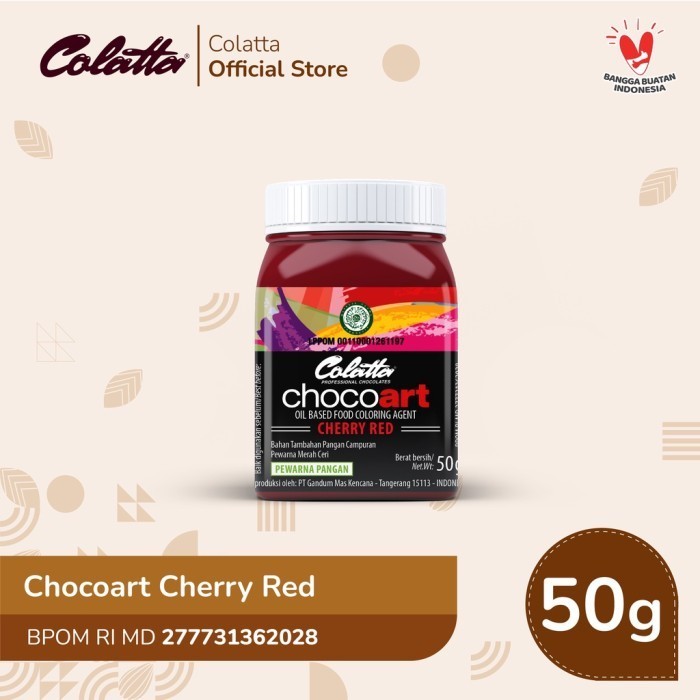 

Terlaris Colatta Chocoart Cherry Red - Pewarna Makanan 50g SALE