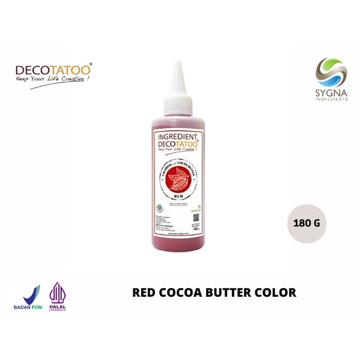 

Terlaris Pewarna Makanan - Cocoa Butter Color Decotatoo - Red SALE