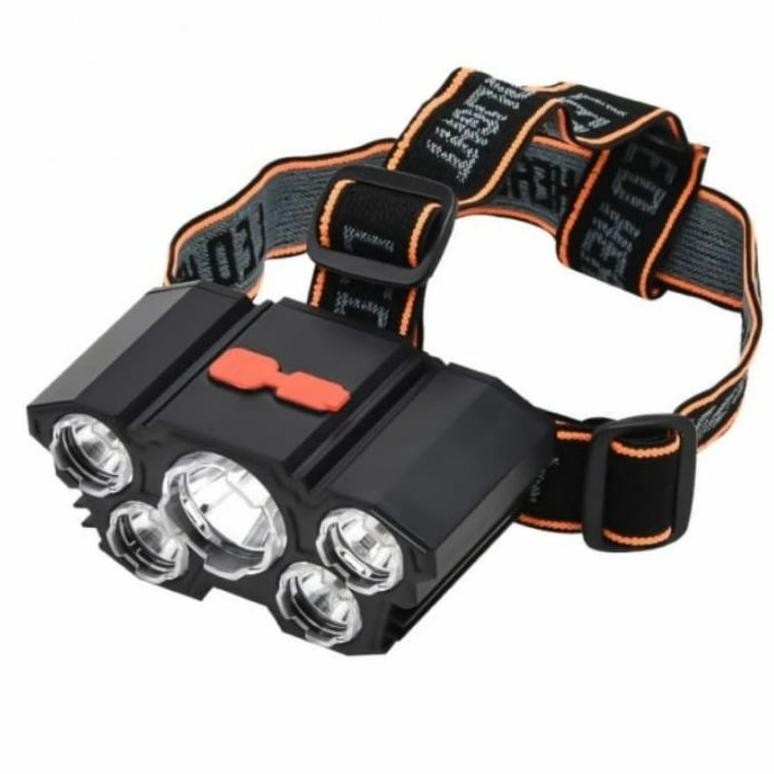 Promo L-T21 Senter Kepala 5 Led Headlamp Highlight Senter Kepala 5 Lampu Led 8.8