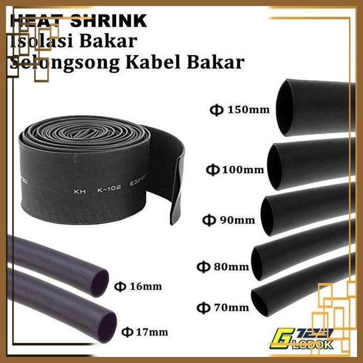 [GLD] Heat Shrink Kabel Bakar Konektor Penyambung Kabel Isolasi Ukuran Besar