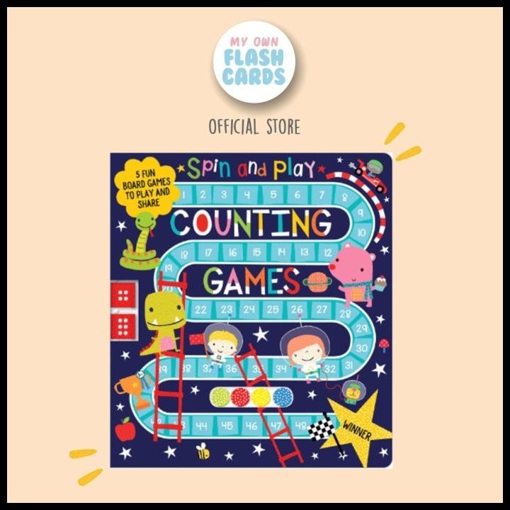

Spin And Play Counting Games Board Book Buku Impor Edukasi Anak Kado