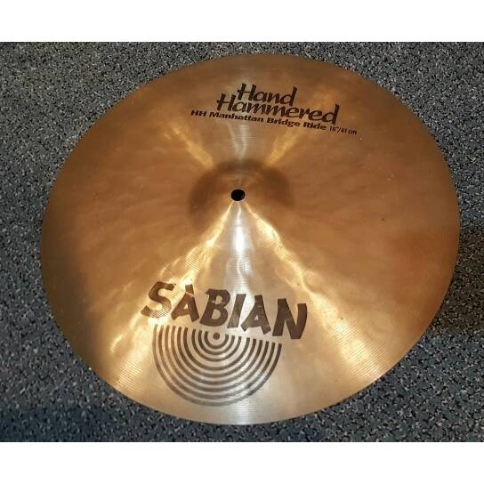 Ban Sabian Cymbal Hand Hammered Manhattan Bridge Ride 16"