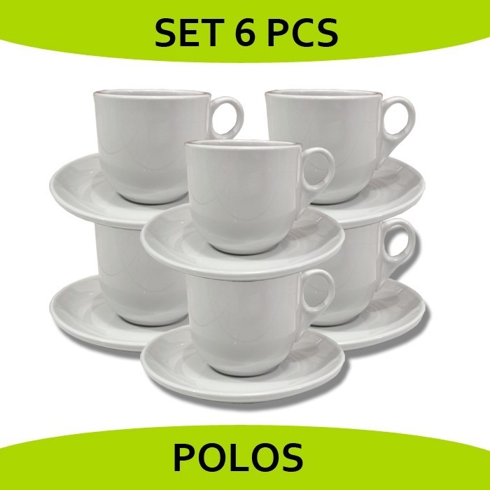 1 Set 6 Pcs Cangkir Kopitiam/Gelas Kopitiam/Cangkir Kopi/Coffee Cup