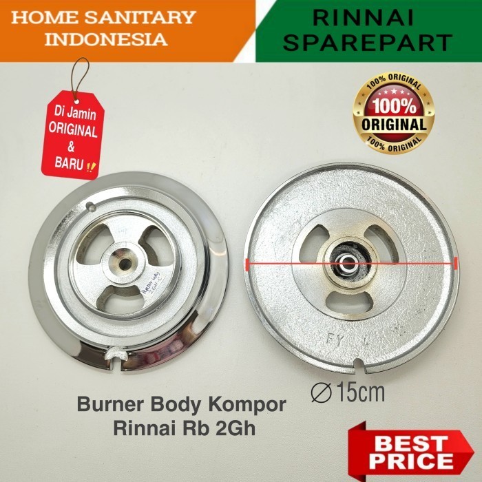 BURNER BODY RINNAI RB 2GH KOMPOR TANAM RINNAI ORIGINAL
