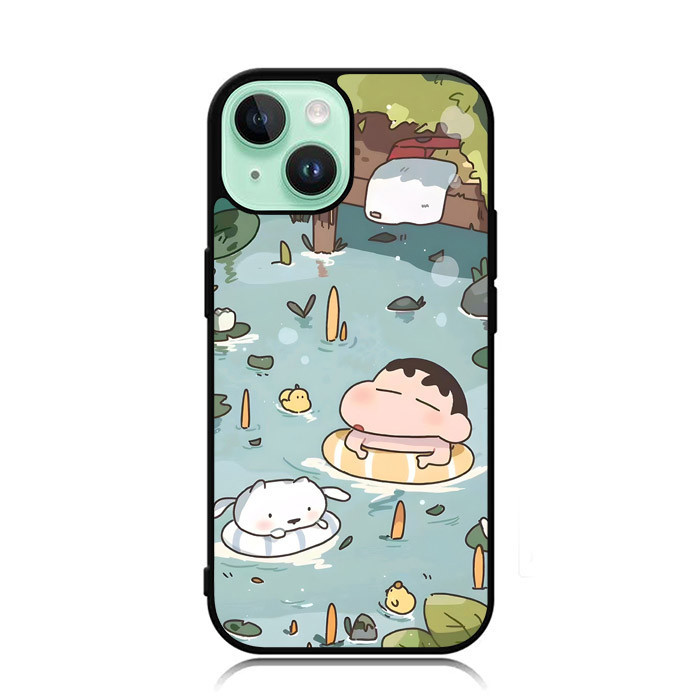Casing iPhone SE 4 16 15 14 13 12 11 XR XS X 8 7 6 5 Pro Max Mini Plus Shinchan AL2745 Case Custom A