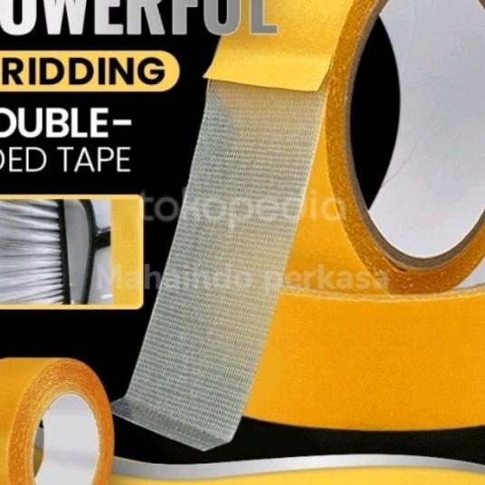 

Double Tape Tipis Double Side Tape Fiber 25Mm X 20M