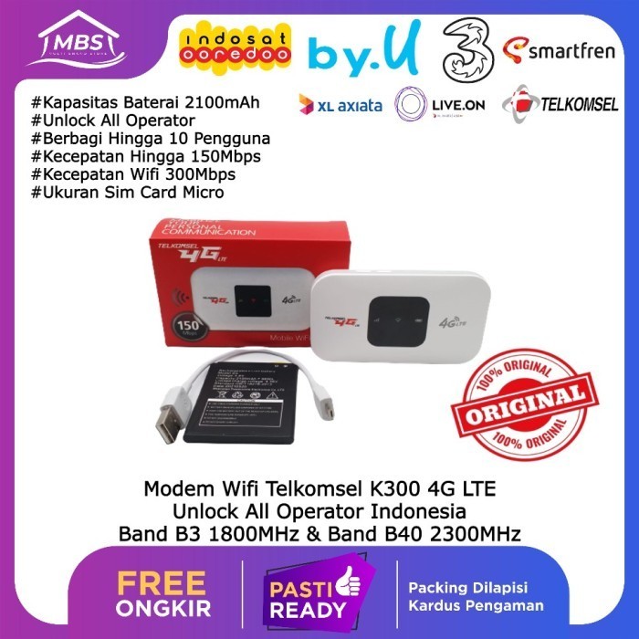 Modem Wifi Telkomsel Mifi 4G LTE Unlock ALL Operator