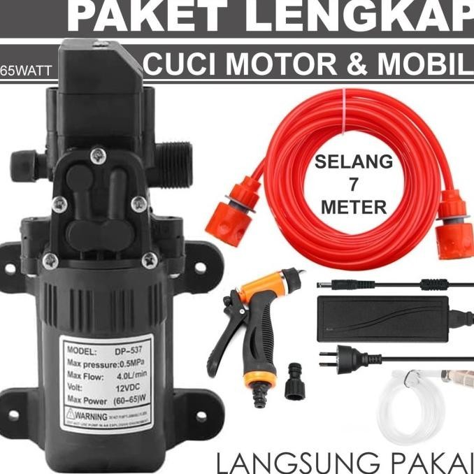 Paket A Lengkap Pompa Air High Pressure Cuci Ac | Cuci Motor Mobil