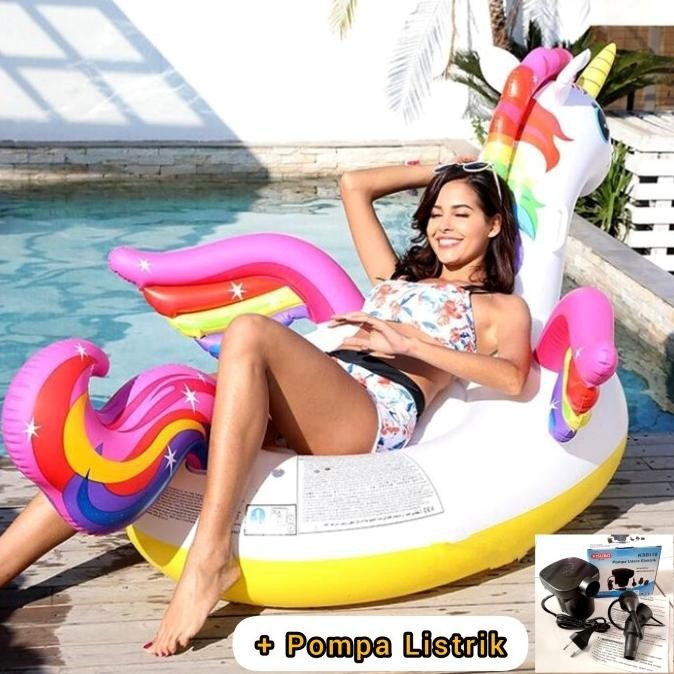 Pelampung Renang Anak Intex Unicorn Ride-On /Ban Renang Besar Karakter