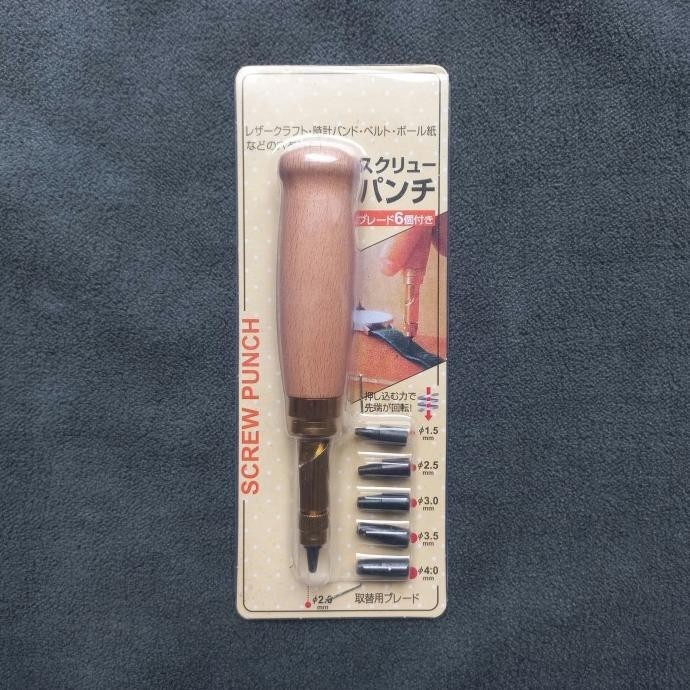 

@@@@] Hole Punch Set 5pcs Size Leather Tools