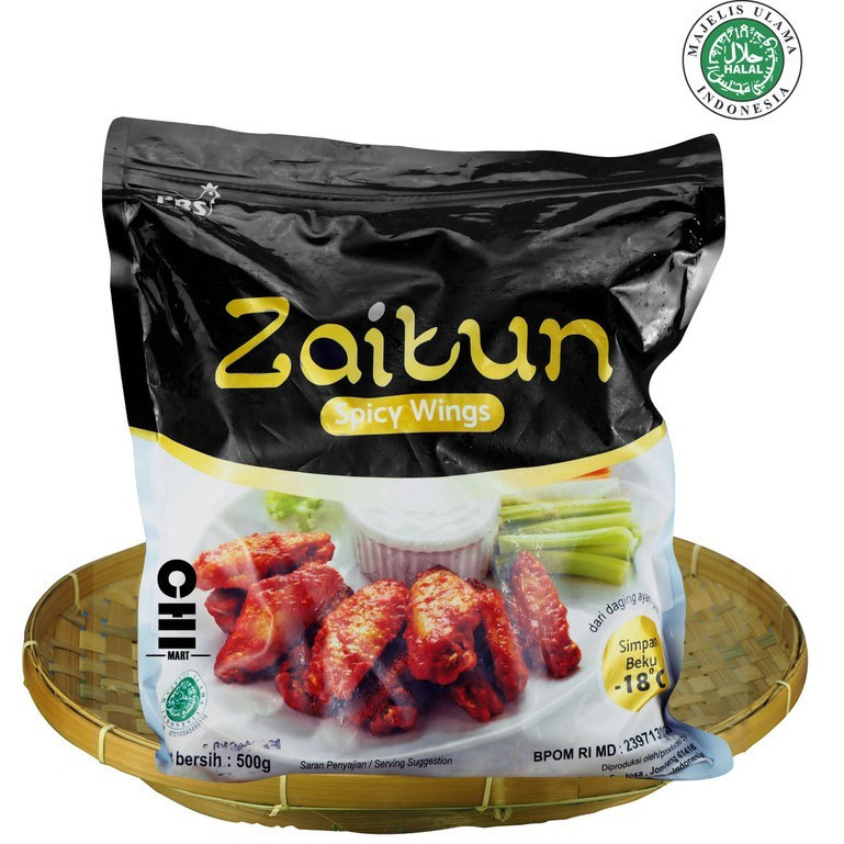 

Spicy Wing / Sayap Ayam / Chicken Wing Frozen Zaitun 500gr