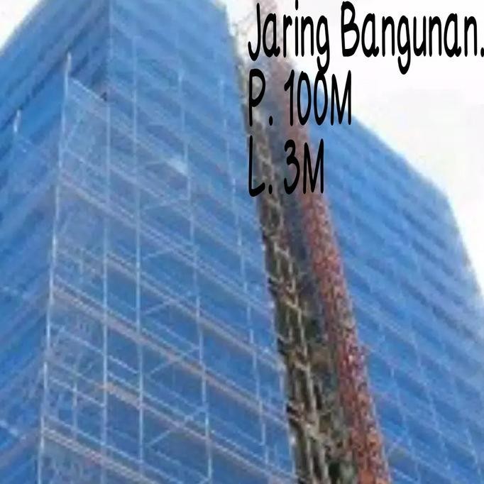 Jaring Proyek Polynet Bangunan Waring Biru P.100M X L.3M  Ready