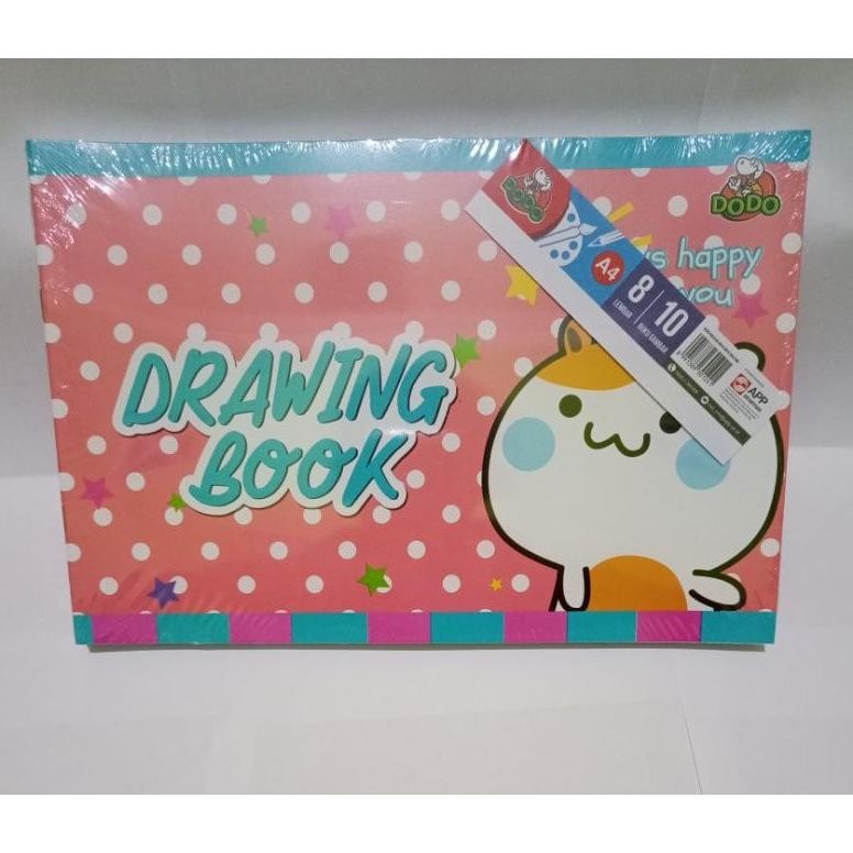 

SATU PACK ( 10 PCS x 8 LEMBAR ) Drawing Book Buku Gambar A4 Dodo Buku Gambar Dodo BISA COD