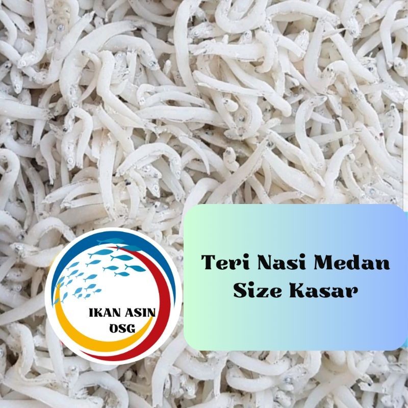 

ikan asin Teri nasi medan super/ tn putih / size jumbo 500gr