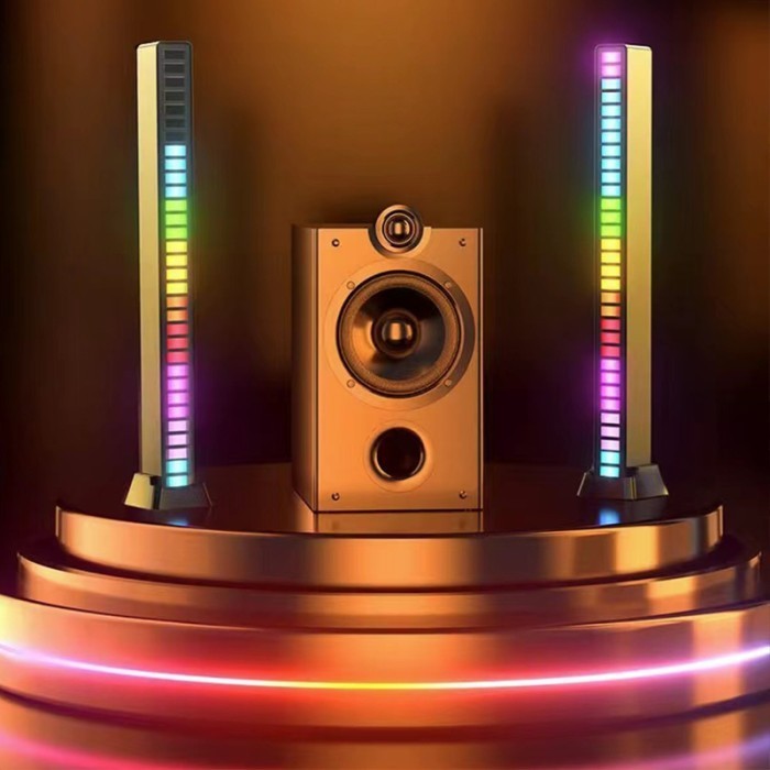 Lampu Led Rgb Kontrol Suara Musik Lampu Indikator Spektrum Audio Gratis Ongkir
