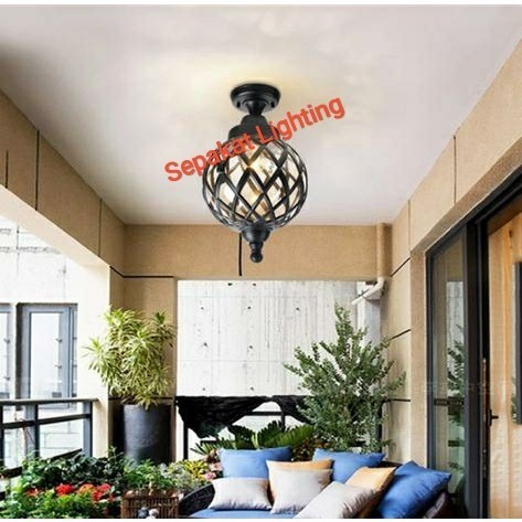 Lampu Plafon Teras Klasik Lp 711-1 Gratis Ongkir