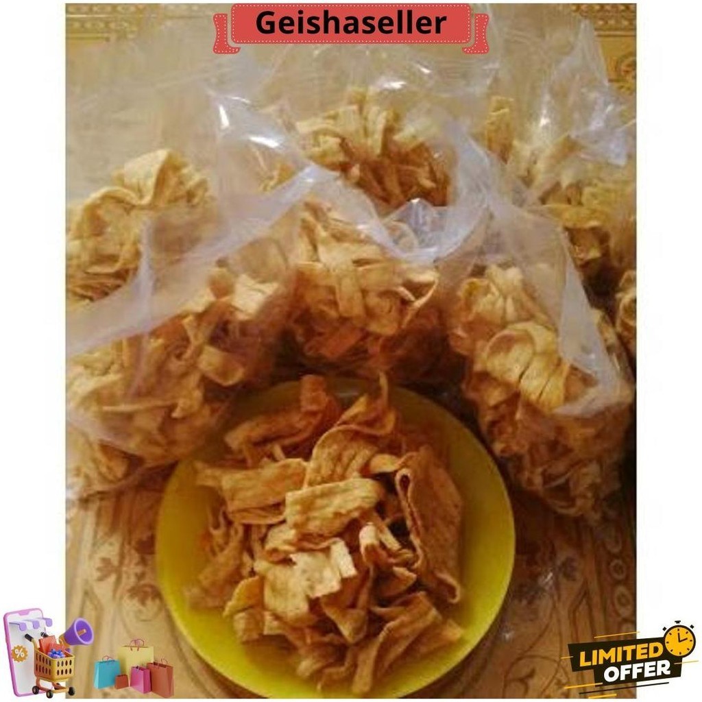 

1 Kilogram Keripik Pangsit Rasa Asin / Bawang Cod