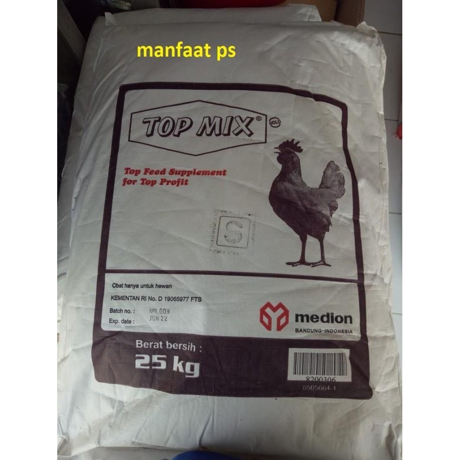 Top Mix Kemasan 25 Kg Mineral Ayam