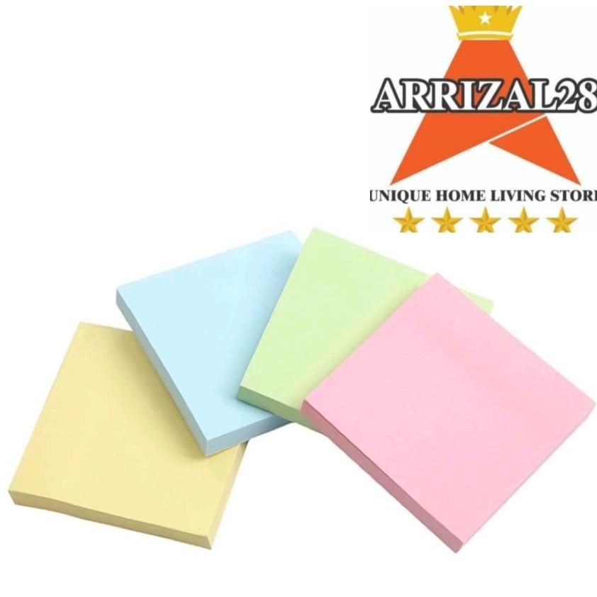 

KERTAS MEMO TEMPEL STICKY NOTE PERSEGI POLOS 76X76 MM ISI 100 LEMBAR