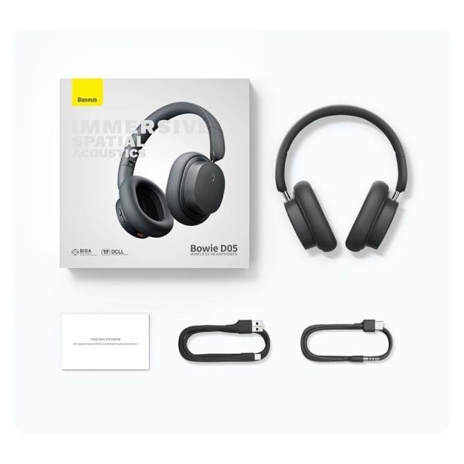 Baseus D05 Bowie Wireless Headphone Bluetooth Wired Bass Headphones P19A