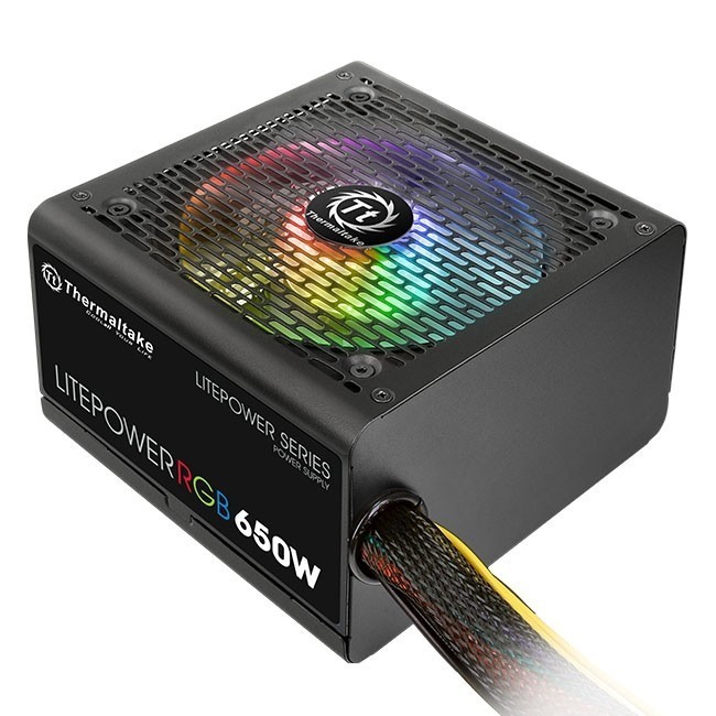 Thermaltake Litepower RGB 650 Watt 230V PSU For PC Komputer