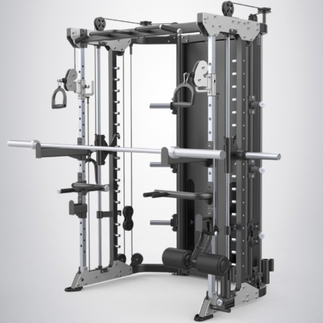 alat gym smith machine multipungsi DHZ Fitness smith machine multifungsi E6247