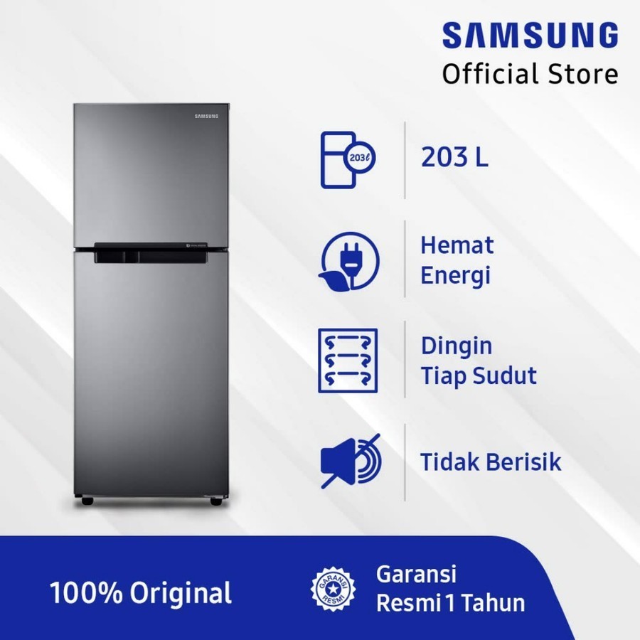 SAMSUNG REFRIGERATOR RT 19M300BGS - KULKAS SAMSUNG INVERTER 216L 203L RT19M300BGS RT19 19M300