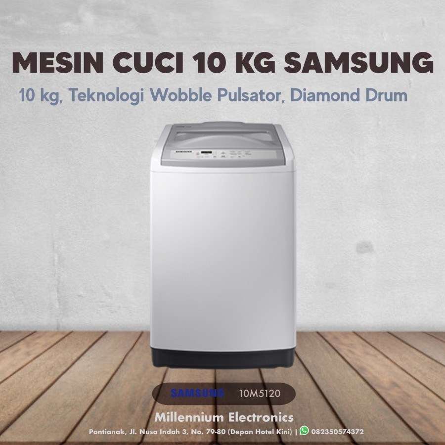 Mesin Cuci 1 tabung Samsung WA-10M5120 10Kg