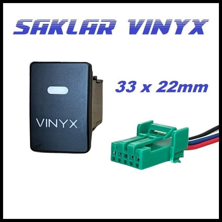TERBARU SAKLAR FOGLAMP SWITCH TOMBOL LAMPU LED TEMBAK KABUT MOTOR MOBIL VINYX  