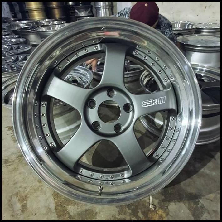 GRATIS ONGKIR STIKER VELG MOBIL SSR SP1 VERSI MONOCHROME