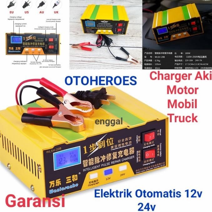 Charger Aki Casan Aki Mobil Motor Truck 12V 24V