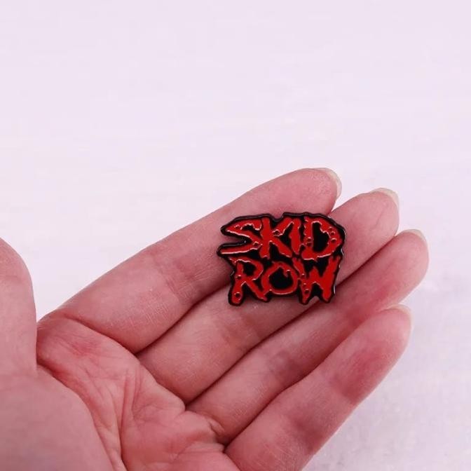 NEW PRODUK BROS PIN ENAMEL SKID ROW MUSIC BAND ROCK 