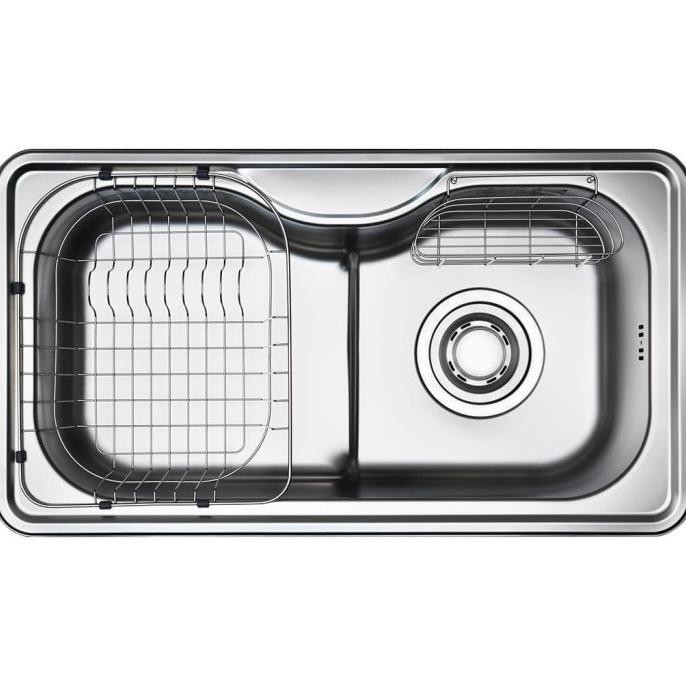 Lizens Korea Vs870 Jumbo Bowl - Kitchen Sink Stainless 87 Cm X 48 Cm