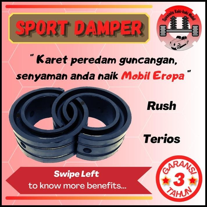 BEST DEAL KARET SPORT DAMPER DUMPER SHOCK PER MOBIL TOYOTA RUSH DAIHATSU TERIOS 
