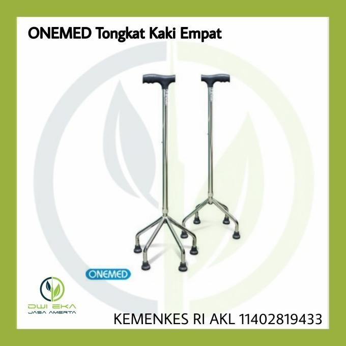 Tongkat Kaki Empat Onemed / Tongkat Kaki 4 / Alat Bantu Jalan