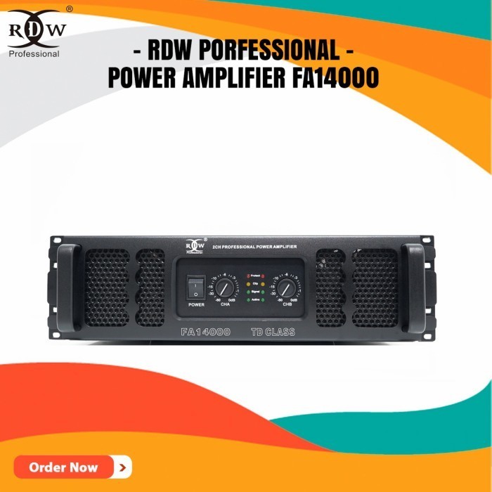 Spesial Power Amplifier 2 Channel Fa14000 / Fa 14000 Rdw Professial Termurah