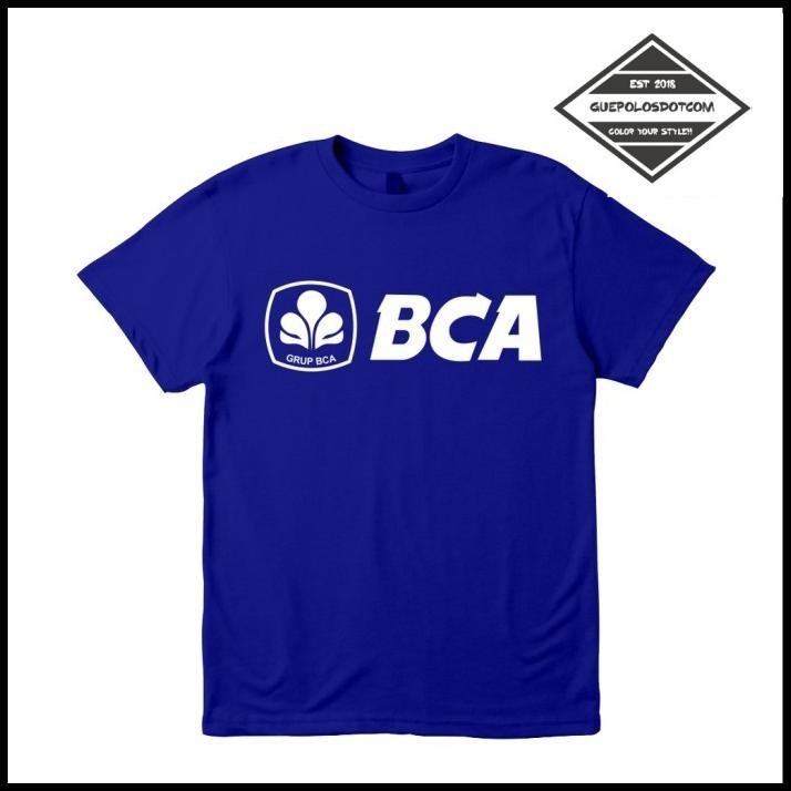 GRATIS ONGKIR KAOS BAJU BANK BCA BANK CENTRAL ASIA KAOS PERUSAHAAN - BAJU BCA - KAOS 
